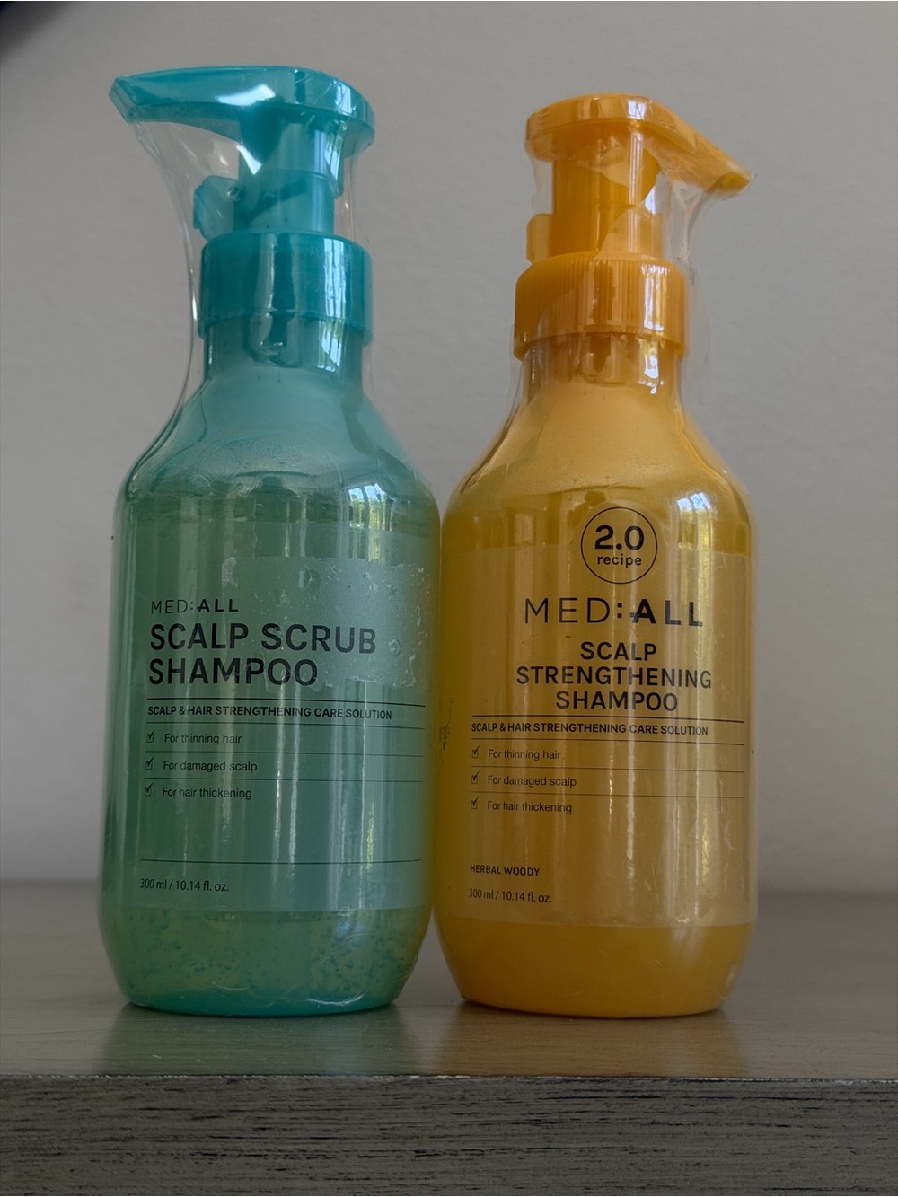 NEW MED:ALL Scalp Care Duo | Scalp Scrub + Scalp Strengthening Shampoo (KBeauty)